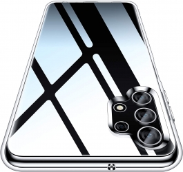 Samsung Galaxy A32 5G Case, Vakoo Crystal Clear Slim Soft TPU Shockproof Protective Phone Case for Samsung Galaxy A32 5G 6.5 Inch Smartphone - Transparent