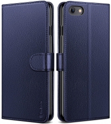 Vakoo Wallet Case for iPhone SE 2022 Case (3rd Gen), Premium Leather Flip Case with Card Holder [Shockproof TPU Inner Shell] Phone Cover for iPhone SE 2022/2020/iPhone 7/iPhone 8(4.7 inch)