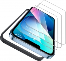 Vakoo Screen Protector Compatible with iPhone 13/13 Pro [6.1 Inch] Display, 3-Pack Tempered Glass Film [Bubble-Free] [9H Hardness] [0.33mm Ultra Clear]