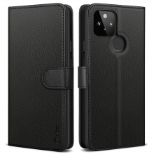 Vakoo Wallet Series Phone Case for Google Pixel 5 - with RFID Blocking - Black