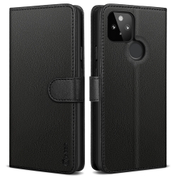 Vakoo Wallet Series Phone Case for Google Pixel 5 - with RFID Blocking - Black