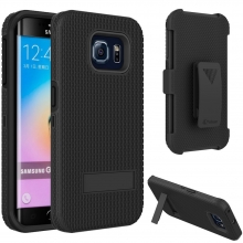 Vakoo Galaxy S6 Edge Case Hybrid Hard Shell Armor Stand Cover