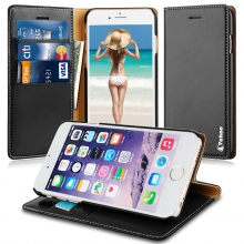 Vakoo iPhone 6 Plus Hülle Tasche Flip Case PU Leder Brieftasche Schutzhülle
