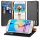 VAKOO Premium PU Leather Wallet Case Cover For Samsung Galaxy S6 Edge