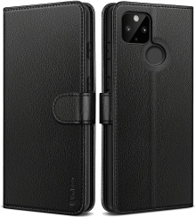 Pixel 5A Case, Google Pixel 5A Case, Vakoo Crystal Clear Anti-Yellowing Hard PC Back Cover, Silicone Shockproof Protective Slim Fit Phone Case for Google Pixel 5A 6.34" 2021 - Transparent