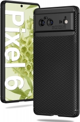 Google Pixel 6 Case, Vakoo Pixel 6 Case Slim Soft TPU Bumper Anti-Fingerprint Shockproof Protective Phone Case for Google Pixel 6 - Matte Black