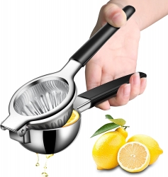 Lemon Squeezer, Stainless Steel Manual Lime Squeezer, Vakoo Anti-Corrosion Fruit Citrus Juicer Press with Non-Slip Grip Effortless Hand Juicer Perfect for Juicing Oranges, Lemons & Limes