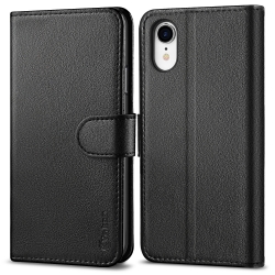Vakoo Wallet Series Phone Case for iPhone XR - Black