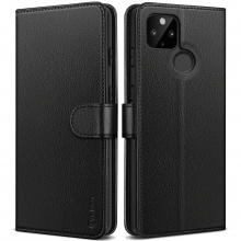 Vakoo Wallet Series Case Compatible with Google Pixel 5A - with RFID Blocking - Black