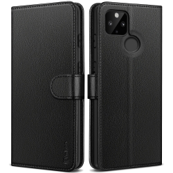Vakoo Wallet Series Case Compatible with Google Pixel 5A - with RFID Blocking - Black