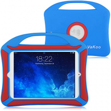iPad Mini Case, Vakoo iPad Mini 3 2 1 Case Kids Proof Shockproof Drop Proof Soft Silicone Portable Light Weight Handle Case Cover for iPad Mini 3, iPad Mini Retina Display and iPad Mini ( Blue/ Red )