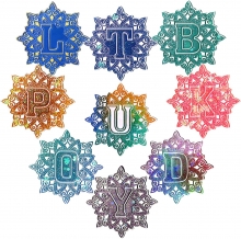 Resin Molds Silicone, Vakoo Mandala 3 PCS Letter Epoxy Resin Mold for DIY Keychain Jewelry Pendants Bracelet Parties Home Decorations Art Craft Ornaments, Unique Valentines Day Gifts for Him Her