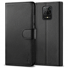 Vakoo Wallet Series Phone Case for Xiaomi Redmi Note 9S/Xiaomi Redmi Note 9 Pro - with RFID Blocking, Black