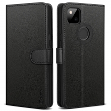 Vakoo Wallet Series Phone Case for Google Pixel 4A - with RFID Blocking, Black