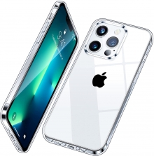 Vakoo Diamond Clear Series iPhone 13 Pro Max Case [Upgraded Anti-Yellowing] [Anti-Drop Shockproof Protection] Anti-Scratch Fingerprint Resistant TPU Protective Phone Case for iPhone 13 Pro Max 6.7''