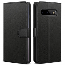 Vakoo Wallet Series Case Compatible with Samsung Galaxy S10 - Black