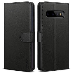 Vakoo Wallet Series Case Compatible with Samsung Galaxy S10 - Black