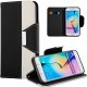VAKOO Double Colors Leather Wallet Case Cover for Samsung Galaxy S6 Edge