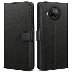 Vakoo Wallet Series Phone Case for Xiaomi Mi 10T Lite 5G - with RFID Blocking - Black